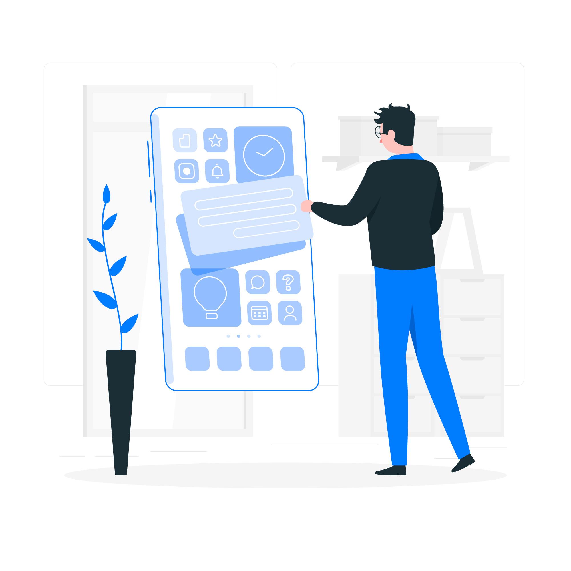 Mobile App Illustration